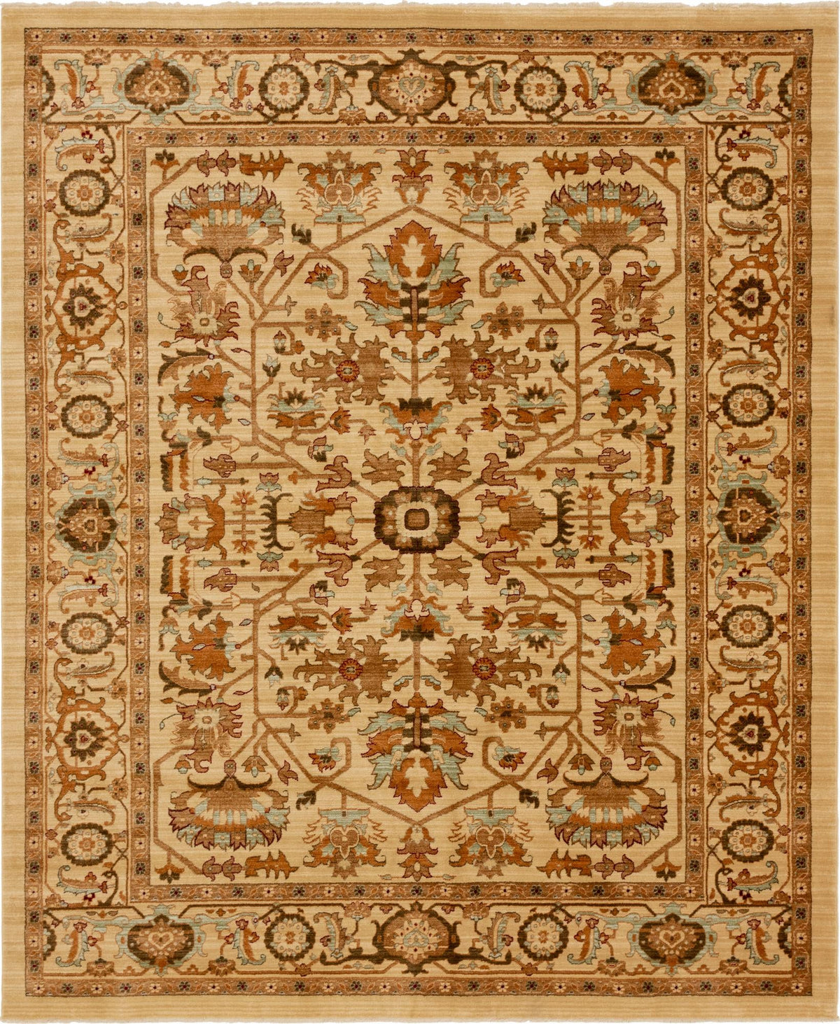 Coastal Haven Collection Area Rug - Seabreeze Rectangle Cream  lifestyle 4