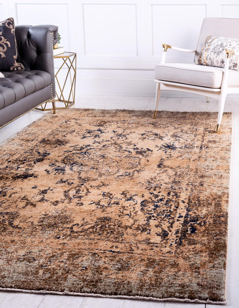 Coastal Haven Collection Area Rug -  Tidepool Rectangle Tan  lifestyle 2