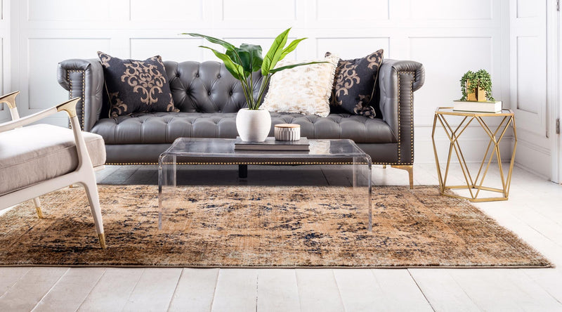 Coastal Haven Collection Area Rug -  Tidepool Rectangle Tan  lifestyle 4