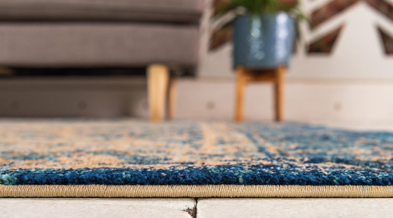 Coastal Haven Collection Area Rug -  Tidepool Runner Blue  lifestyle 34