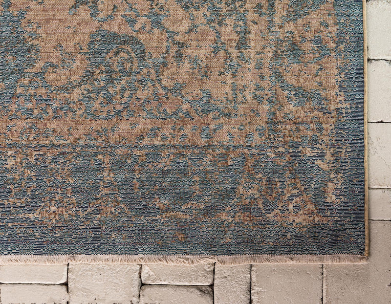 Coastal Haven Collection Area Rug -  Tidepool Runner Blue  lifestyle 59