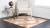 Coastal Haven Collection Area Rug -  Coralreef Square Brown  lifestyle 29