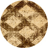 Coastal Haven Collection Area Rug -  Coralreef Round Brown  lifestyle 22