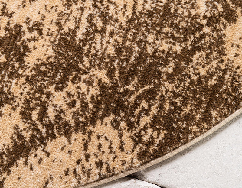 Coastal Haven Collection Area Rug -  Coralreef Round Brown  lifestyle 53