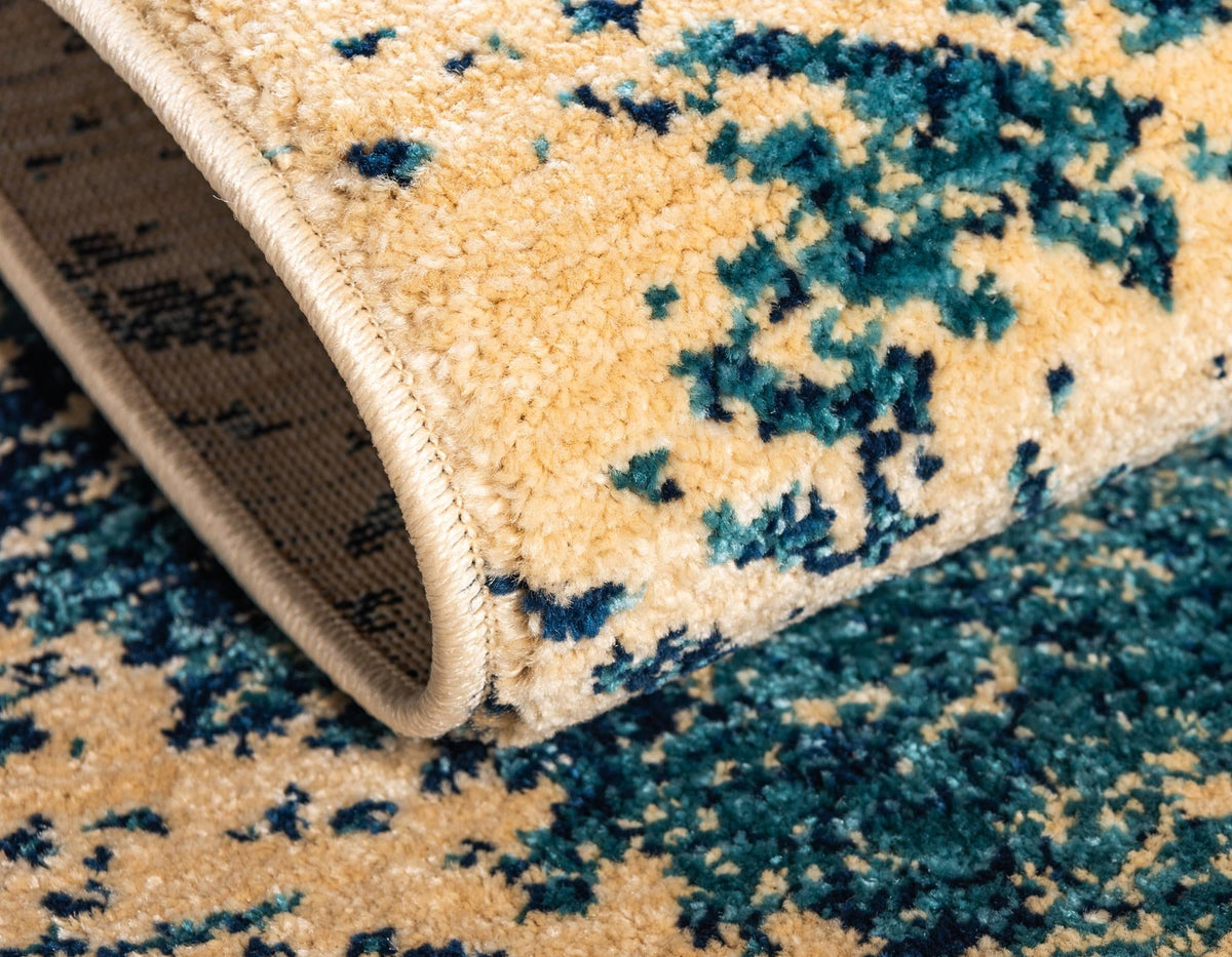 Coastal Haven Collection Area Rug -  Coralreef Rectangle Blue  lifestyle 14