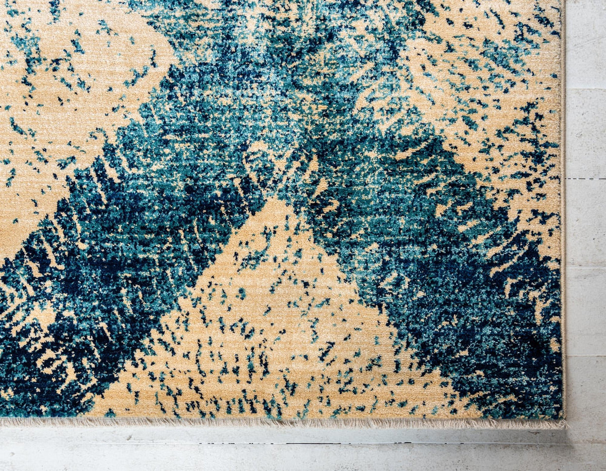 Coastal Haven Collection Area Rug -  Coralreef Rectangle Blue  lifestyle 18