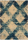 Coastal Haven Collection Area Rug -  Coralreef Rectangle Blue  lifestyle 2