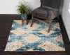 Coastal Haven Collection Area Rug -  Coralreef Square Blue  lifestyle 40