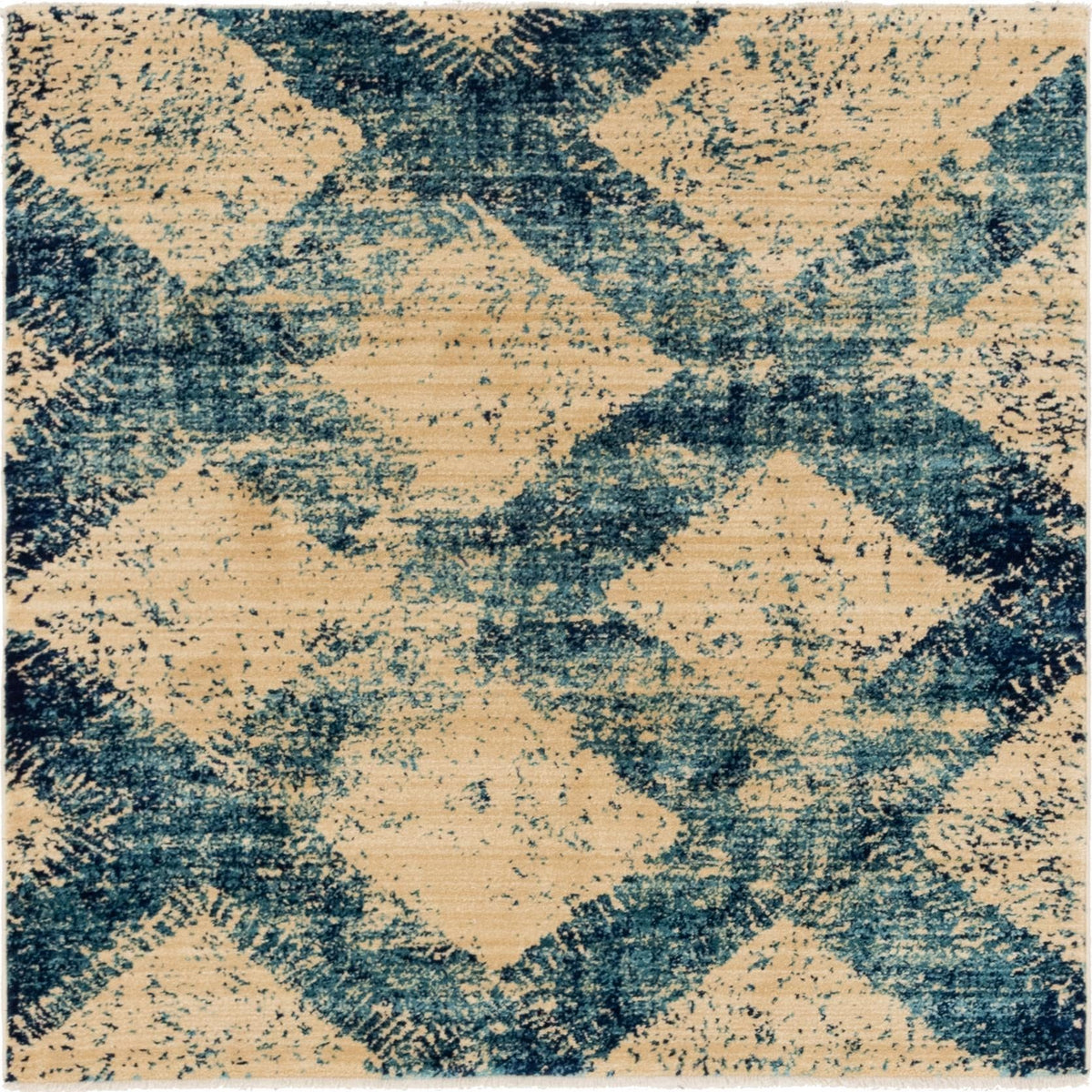 Coastal Haven Collection Area Rug -  Coralreef Square Blue  lifestyle 25