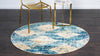 Coastal Haven Collection Area Rug -  Coralreef Round Blue  lifestyle 32