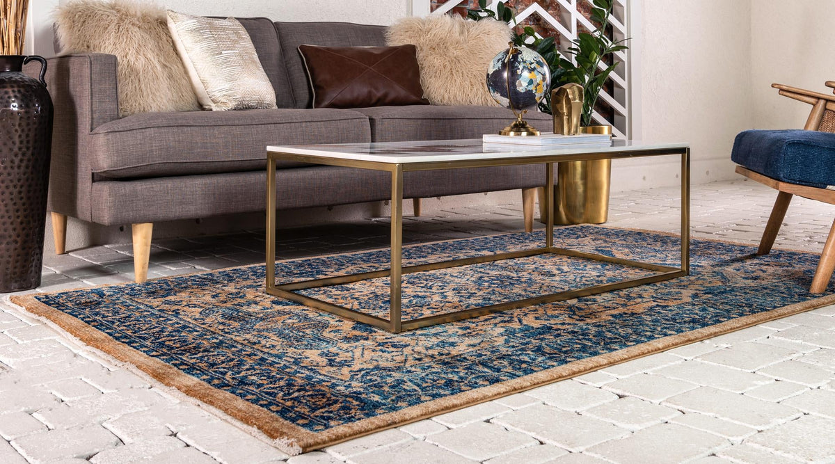 Coastal Haven Collection Area Rug -  Mariner Rectangle Orange  lifestyle 3