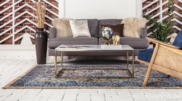 Coastal Haven Collection Area Rug -  Mariner Rectangle Orange  lifestyle 4