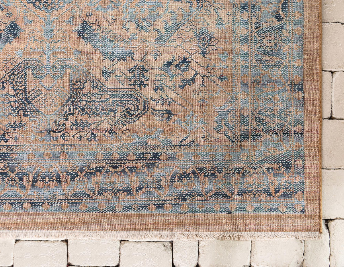 Coastal Haven Collection Area Rug -  Mariner Rectangle Orange  lifestyle 10