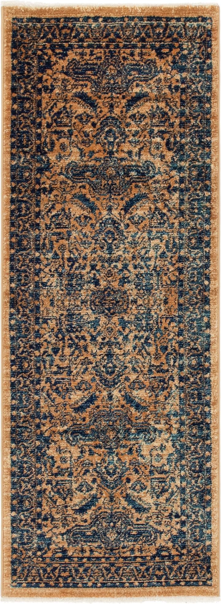 Coastal Haven Collection Area Rug -  Mariner Runner Orange  lifestyle 14