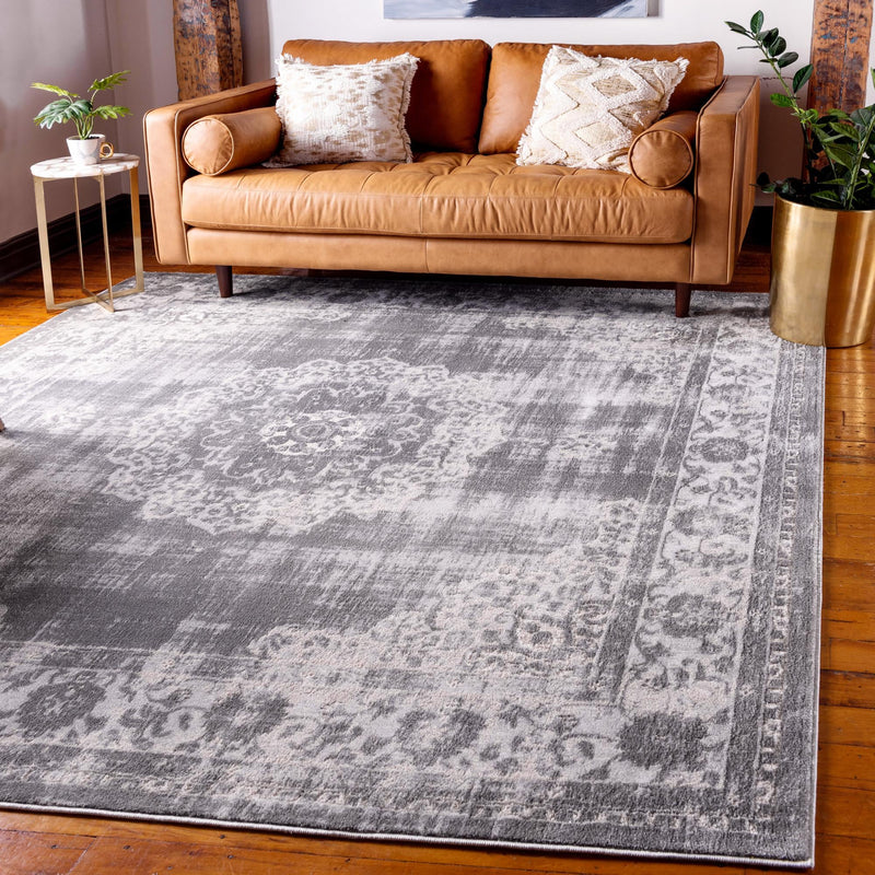 Heirloom Harbor Collection Area Rug - Heritage Square Gray  lifestyle 63