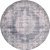 Heirloom Harbor Collection Area Rug - Heritage Round Gray  lifestyle 60