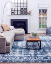 Heirloom Harbor Collection Area Rug - Heritage Rectangle Dark Blue  lifestyle 54