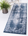 Heirloom Harbor Collection Area Rug - Heritage Runner Dark Blue  lifestyle 78