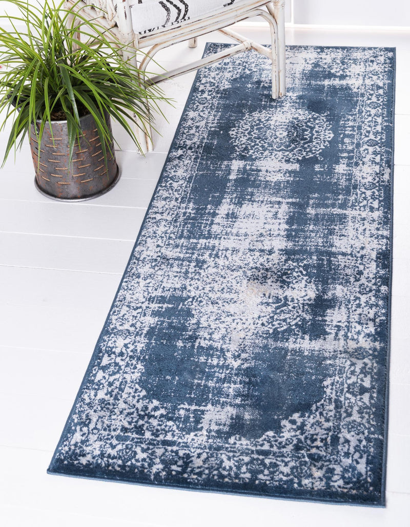 Heirloom Harbor Collection Area Rug - Heritage Runner Dark Blue  lifestyle 78
