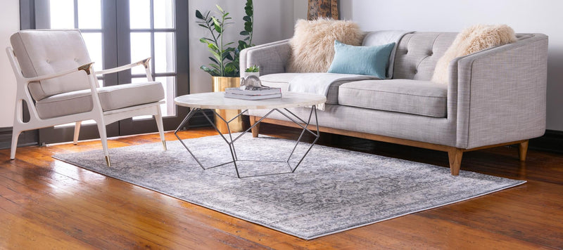 Heirloom Harbor Collection Area Rug -  Cove Rectangle Gray  lifestyle 7