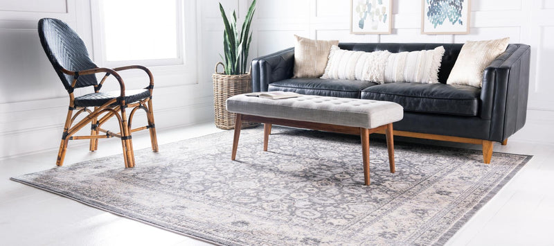 Heirloom Harbor Collection Area Rug -  Cove Square Gray  lifestyle 56