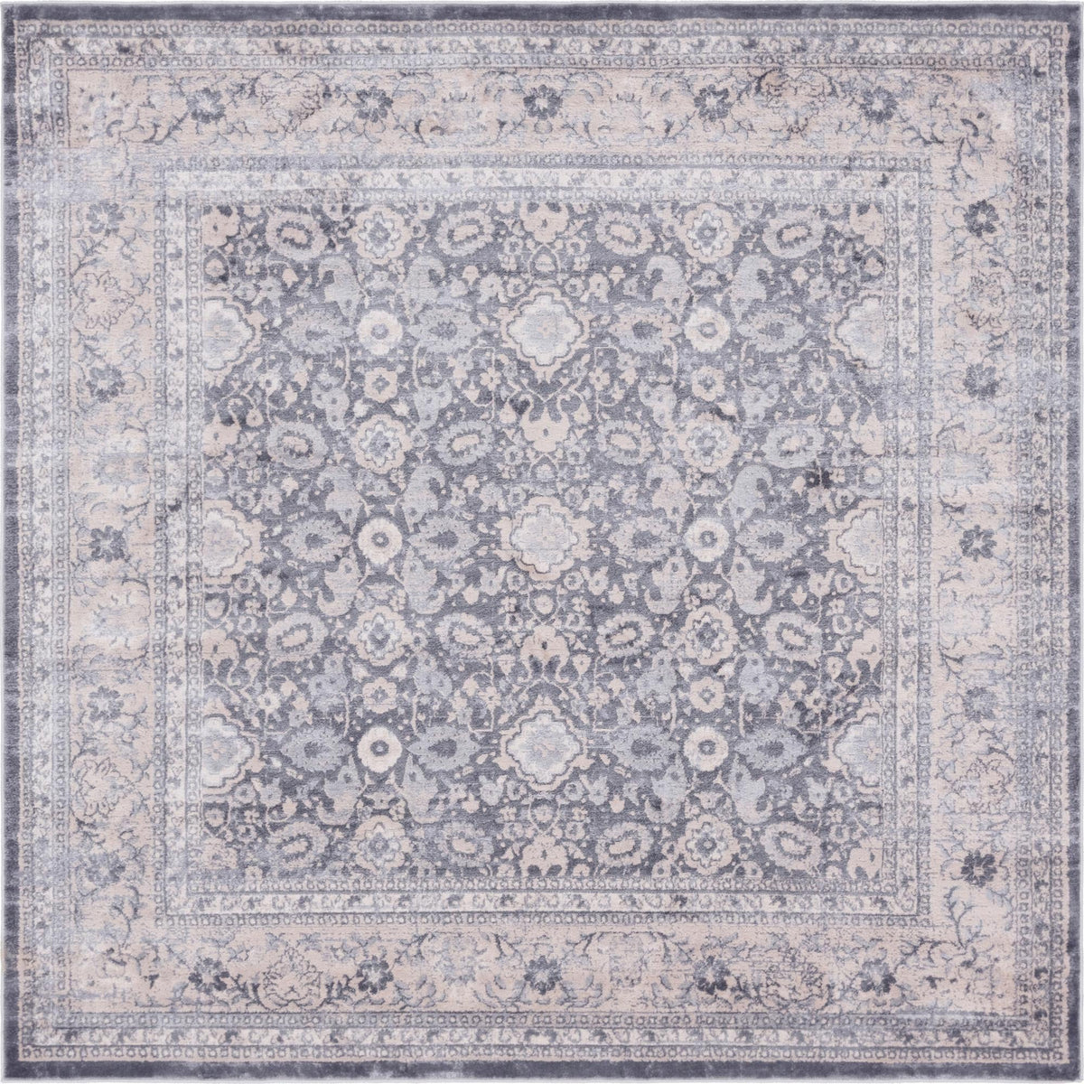 Heirloom Harbor Collection Area Rug -  Cove Square Gray  lifestyle 42
