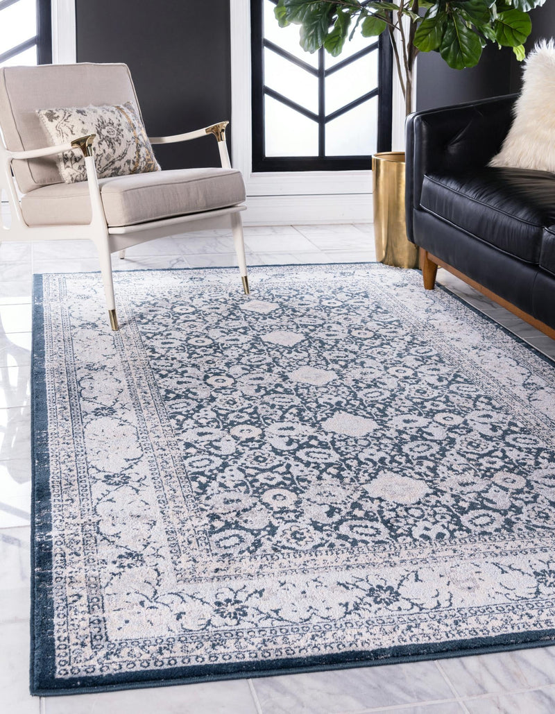 Heirloom Harbor Collection Area Rug -  Cove Rectangle Dark Blue  lifestyle 5