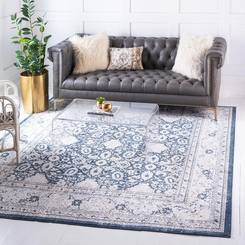 Heirloom Harbor Collection Area Rug -  Cove Square Dark Blue  lifestyle 36