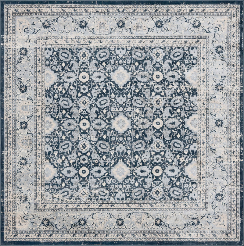 Heirloom Harbor Collection Area Rug -  Cove Square Dark Blue  lifestyle 32