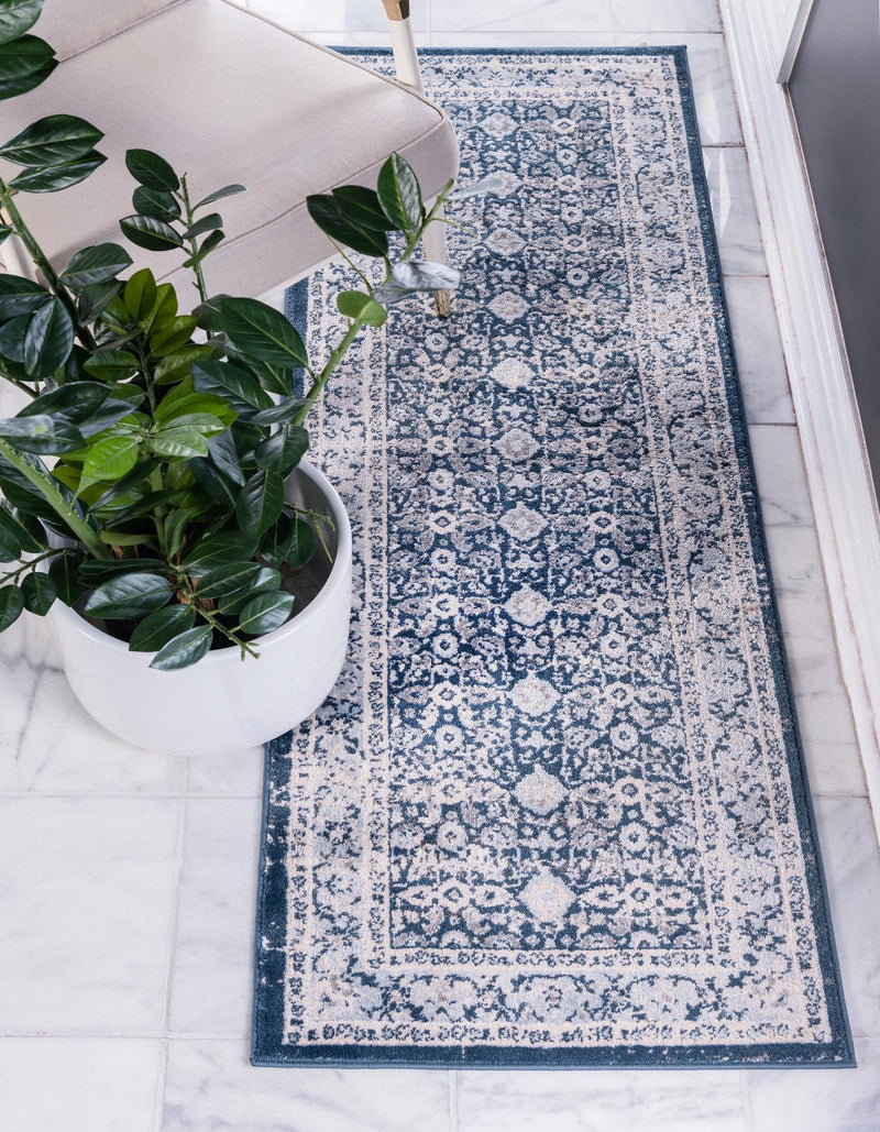 Heirloom Harbor Collection Area Rug -  Cove Runner Dark Blue  lifestyle 46