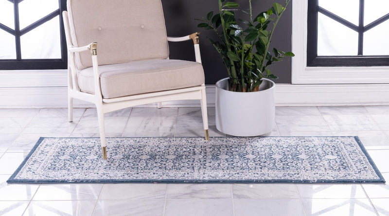 Heirloom Harbor Collection Area Rug -  Cove Runner Dark Blue  lifestyle 70