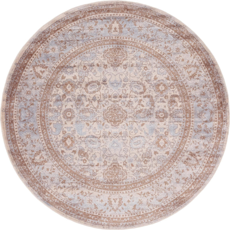 Heirloom Harbor Collection Area Rug -  Cove Round Cream  lifestyle 34