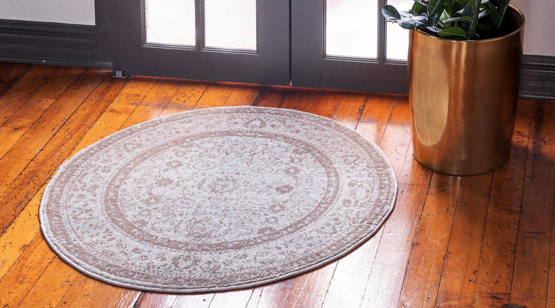 Heirloom Harbor Collection Area Rug -  Cove Round Cream  lifestyle 46