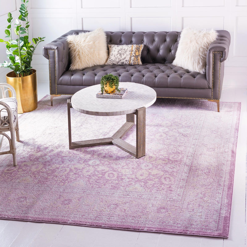 Heirloom Harbor Collection Area Rug -  Cove Square Violet  lifestyle 49