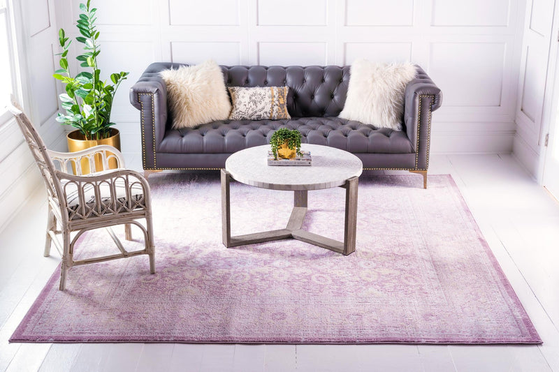 Heirloom Harbor Collection Area Rug -  Cove Square Violet  lifestyle 73