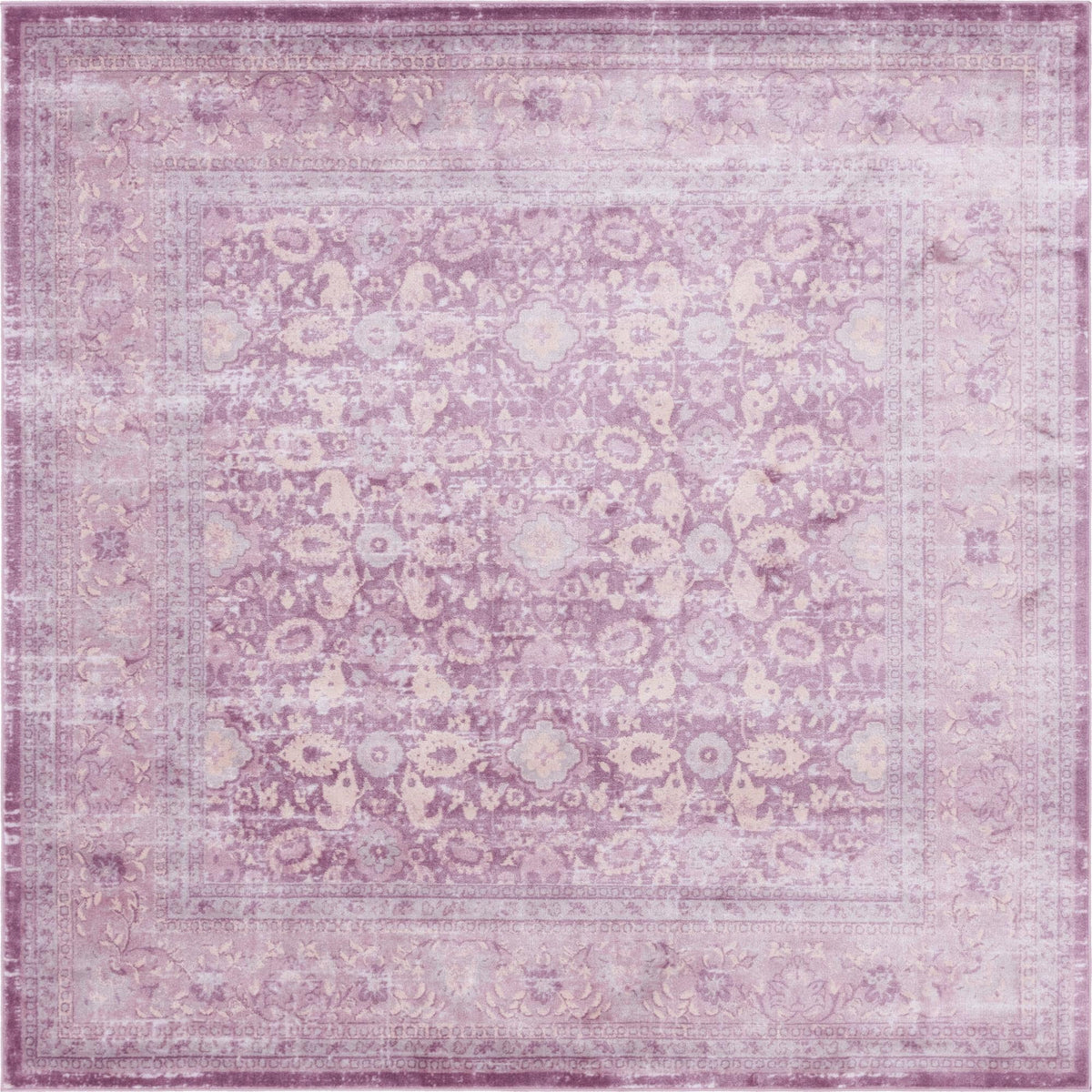 Heirloom Harbor Collection Area Rug -  Cove Square Violet  lifestyle 47