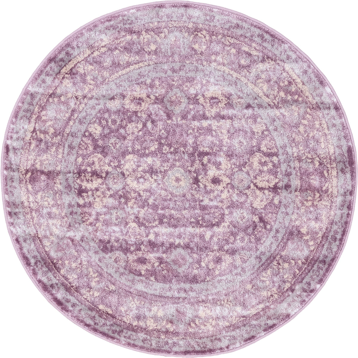 Heirloom Harbor Collection Area Rug -  Cove Round Violet  lifestyle 48