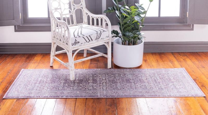 Heirloom Harbor Collection Area Rug -  Cove Runner Violet  lifestyle 75