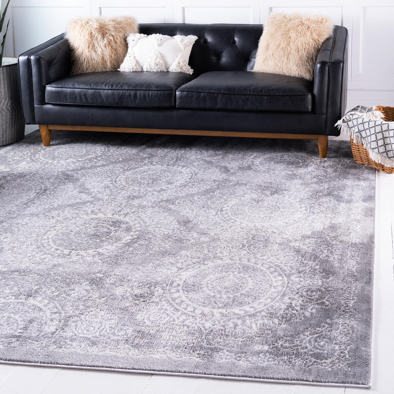 Heirloom Harbor Collection Area Rug -  Marina Square Gray  lifestyle 15