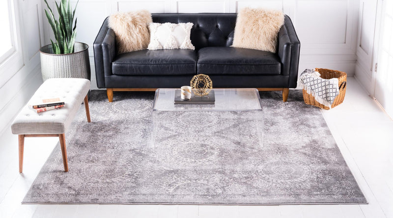 Heirloom Harbor Collection Area Rug -  Marina Square Gray  lifestyle 23
