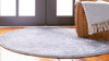 Heirloom Harbor Collection Area Rug -  Marina Round Gray  lifestyle 20