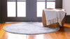 Heirloom Harbor Collection Area Rug -  Marina Round Gray  lifestyle 24