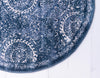 Heirloom Harbor Collection Area Rug -  Marina Round Dark Blue  lifestyle 63