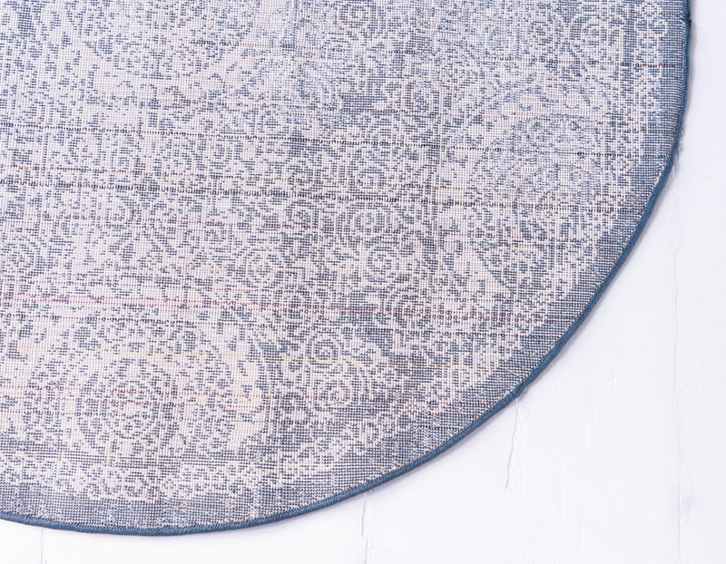 Heirloom Harbor Collection Area Rug -  Marina Round Dark Blue  lifestyle 66