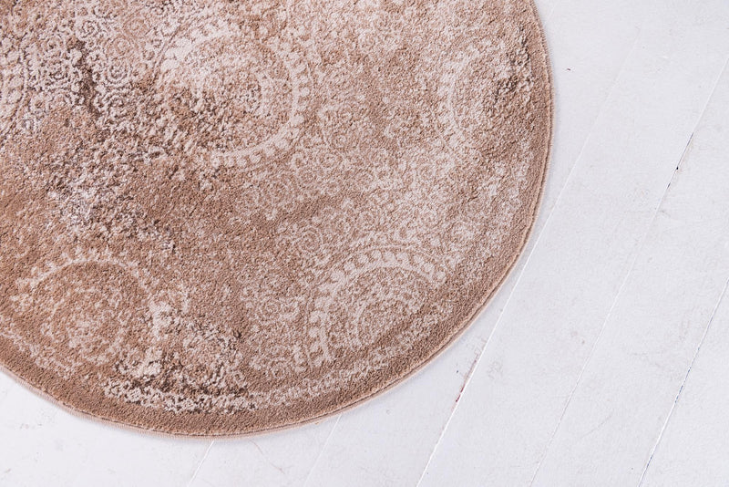 Heirloom Harbor Collection Area Rug -  Marina Round Beige  lifestyle 45