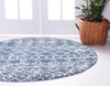 Himalaya Heights Collection Area Rug - Everest Round Dark Blue  lifestyle 24