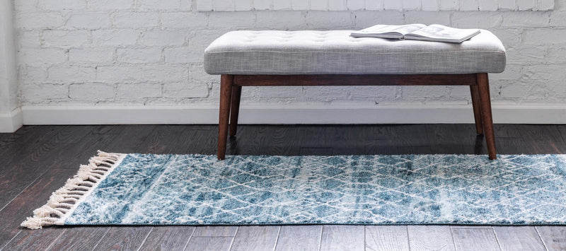 Himalaya Heights Collection Area Rug - Everest Runner Dark Blue  lifestyle 31