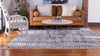Himalaya Heights Collection Area Rug - Everest Square Dark Gray  lifestyle 71