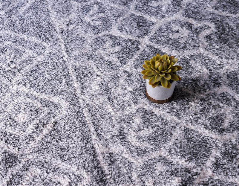 Himalaya Heights Collection Area Rug - Everest Round Dark Gray  lifestyle 46