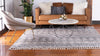 Himalaya Heights Collection Area Rug - Everest Square Ivory  lifestyle 73